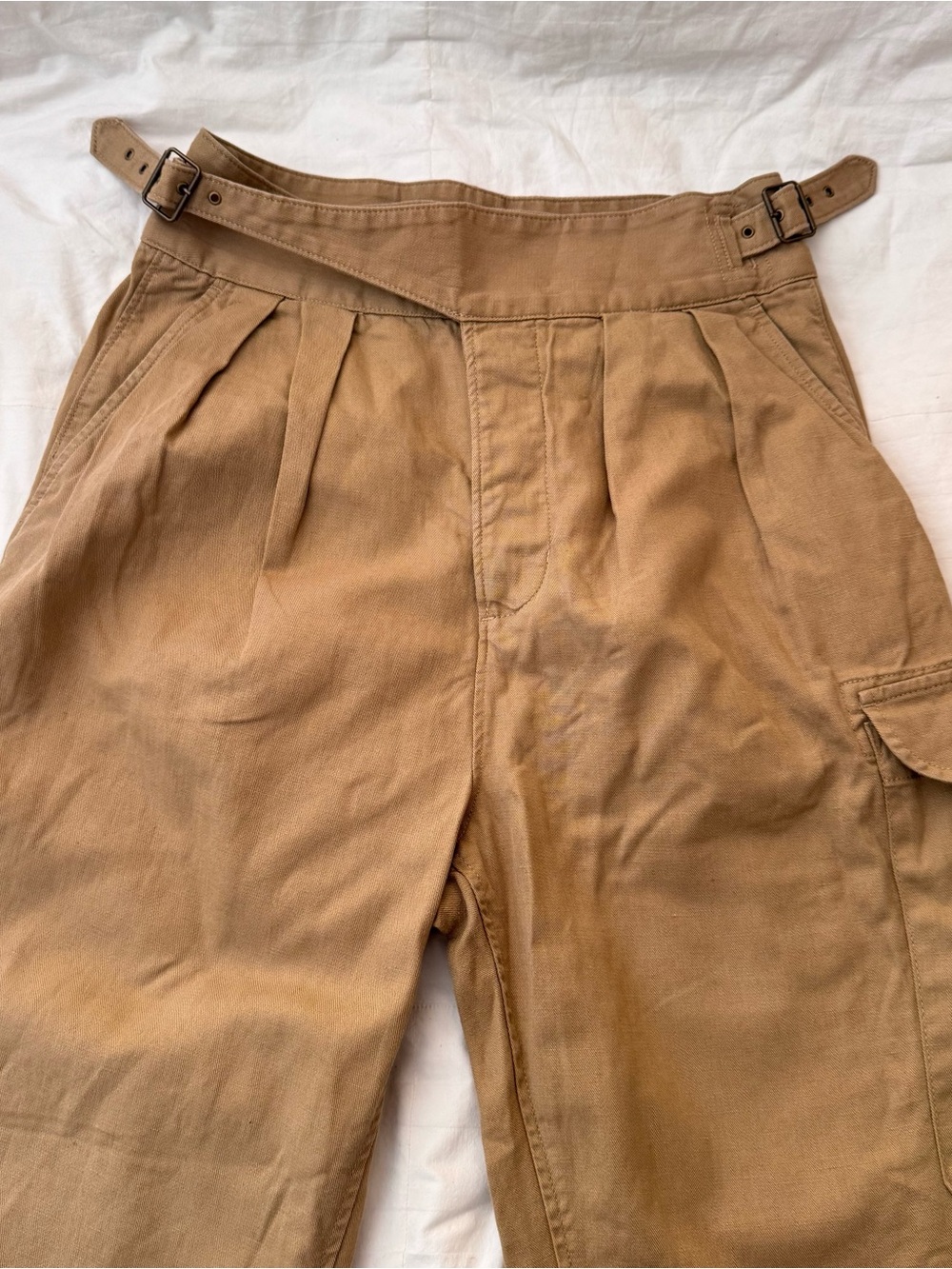 Banana Republic Olive High-Rise Wide-Leg Utility Pants - Picture 8 of 8